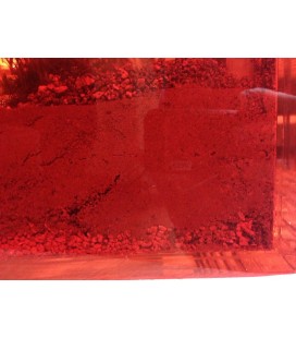 Feuille PVC transparente rouge